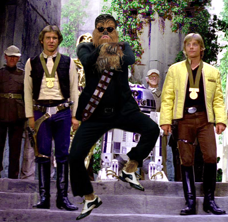 Chewbacca Gangnam style